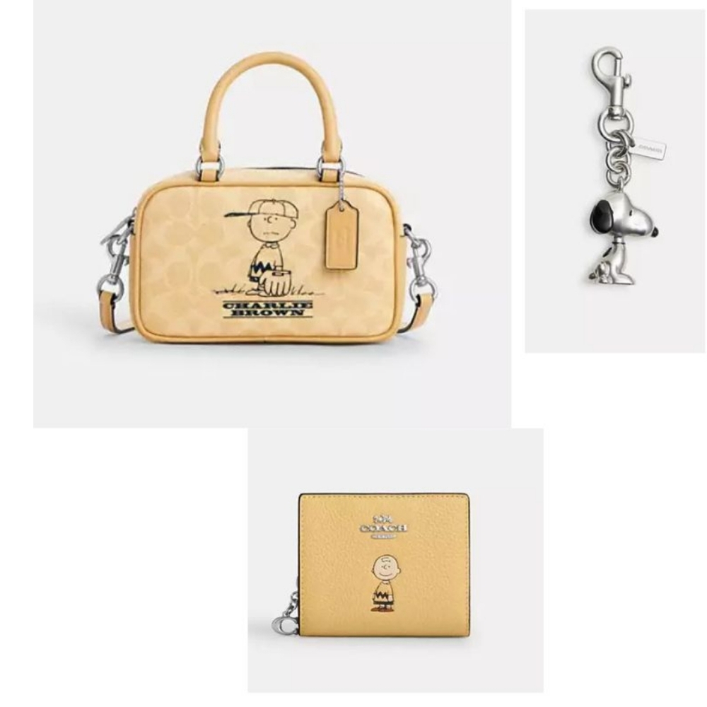 Coach X Peanuts Satchel/Crossbody Set NWT